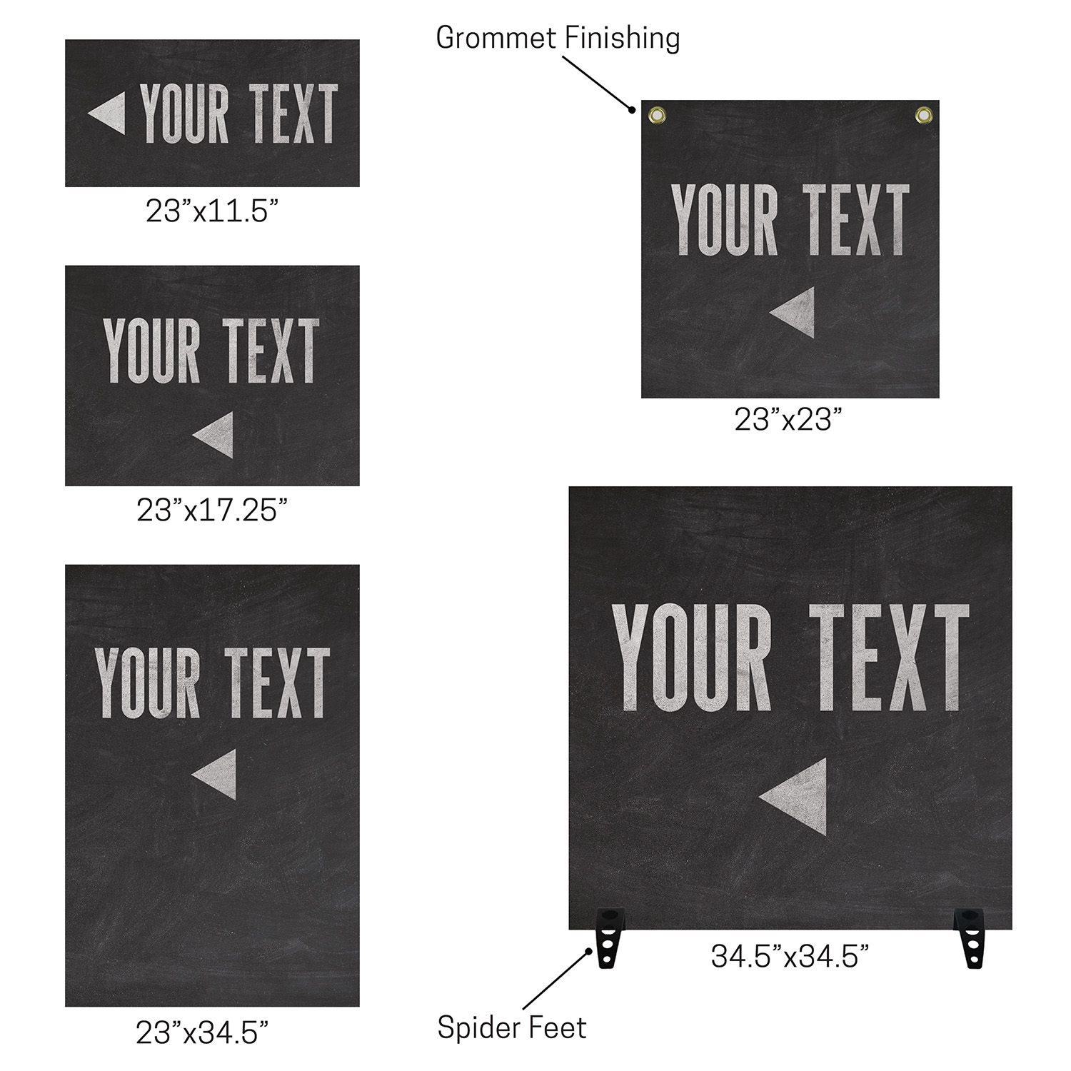 Rigid Signs, Aurora Lights Your Text Here, 23 x 34.5 2