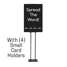 White Text Spread the Word Invitation Station 