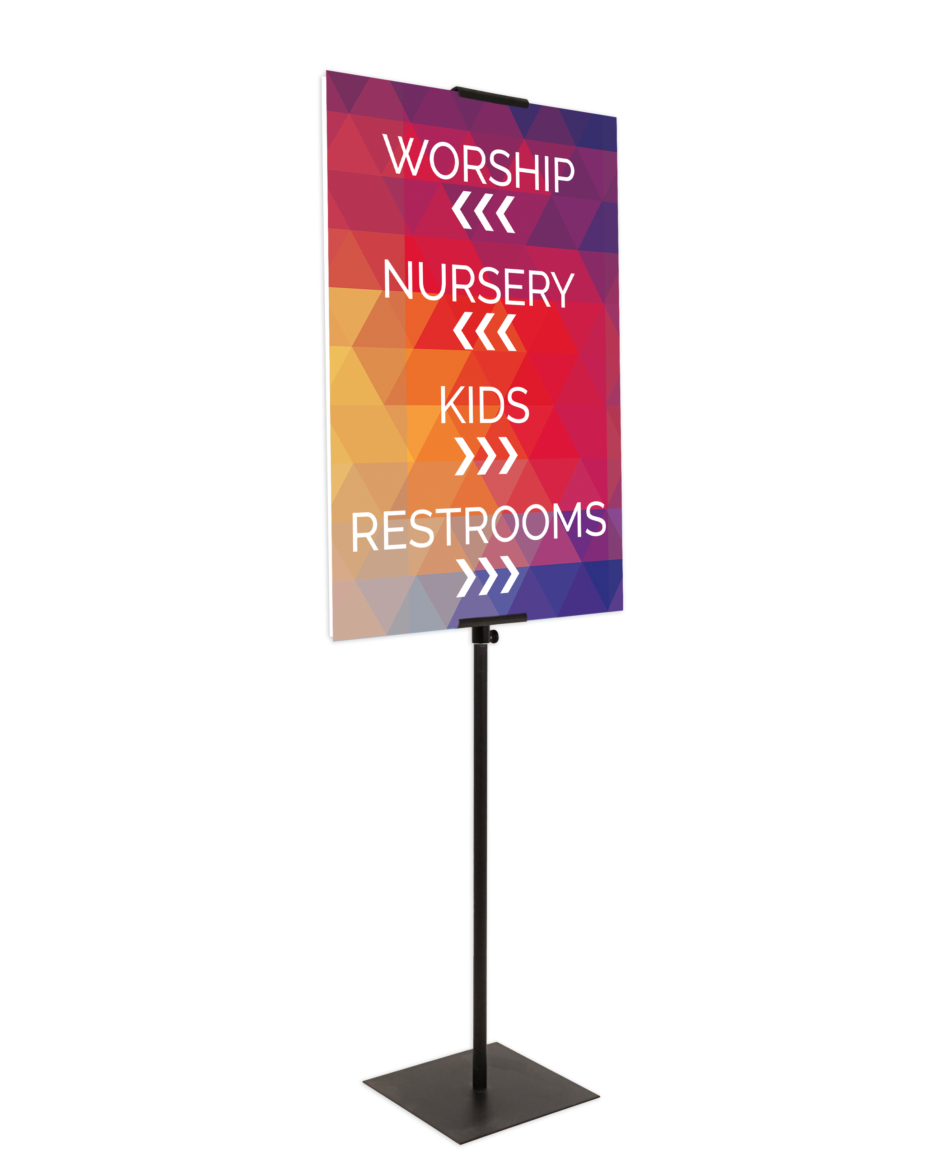 Rigid Signs, Curved Colors Products, Curved Colors Preschool, 23 x 11.5 11