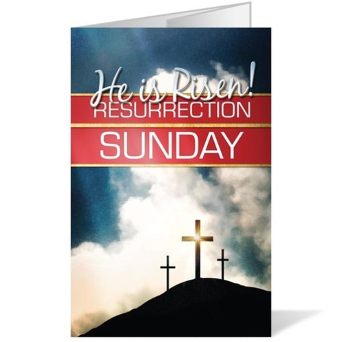 Bulletins, Easter, Risen Resurrection, 8.5 x 14