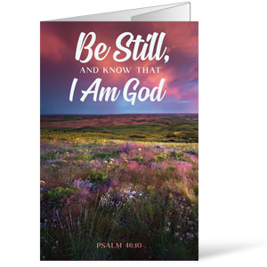 Be Still Psalm 46:10 Bulletins