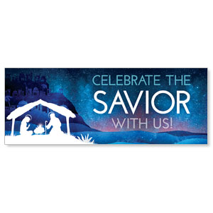 Bethlehem Blue - 3x8  Stock Outdoor Banners