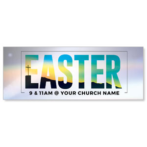 Bold Easter Calvary Hill - 3x8 ImpactBanners