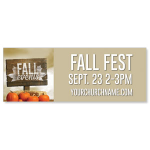 Fall Events Pumpkins - 3x8 ImpactBanners