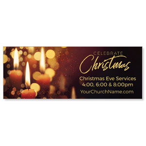 Celebrate Christmas Candles ImpactBanners