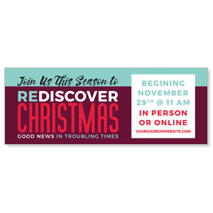 ReDiscover Christmas Advent Contemporary ImpactBanners