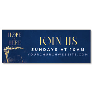 Hope is Here Gold ImpactBanners