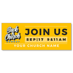 Back to Church Sunday Celebration Join Us ImpactBanners