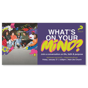 Alpha Youth What's On Your Mind? Friends Purple Alpha Products