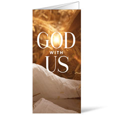 God With Us Manger Gold 