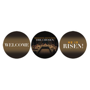 Experience Easter with The Chosen Set Circle Handheld Signs