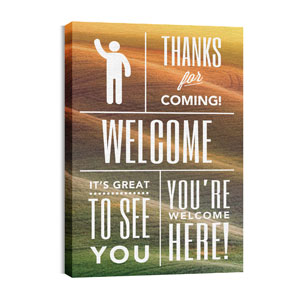 Phrases Welcome 24in x 36in Canvas Prints