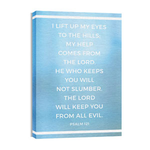 Shimmer Psalm 121 24in x 36in Canvas Prints