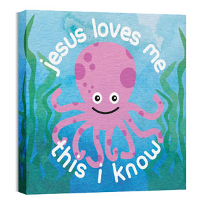 Ocean Buddies Octopus 24 x 24 Canvas Prints
