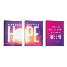 Easter Hope Tomb Triptych 