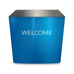 General Blue Welcome Counter Sleeve Large Rectangle