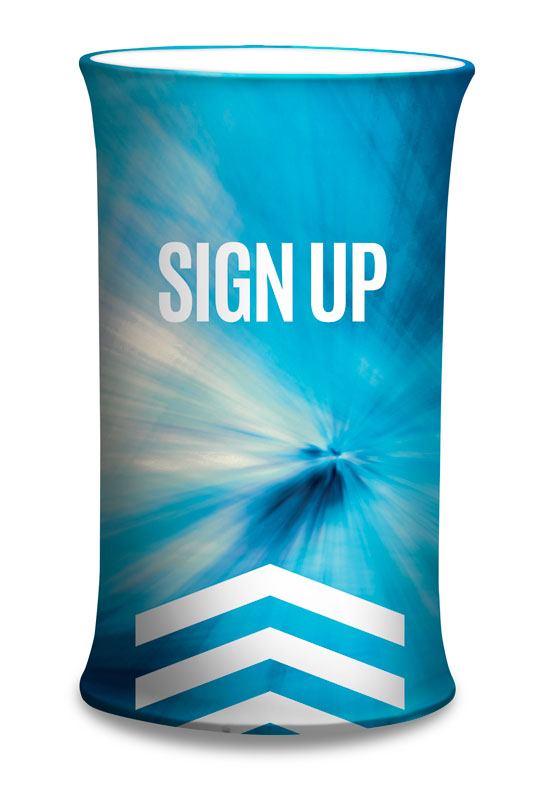 Counter Sleeves, Chevron Welcome Blue Products, Chevron Blue Sign Up, Small Oval