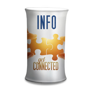 Connected Info Counter Sleeves Small Oval