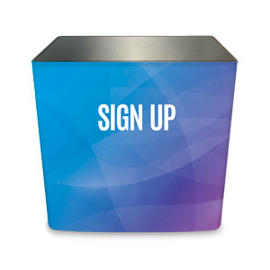 Bright Gradient Sign Up Counter Sleeve Large Rectangle