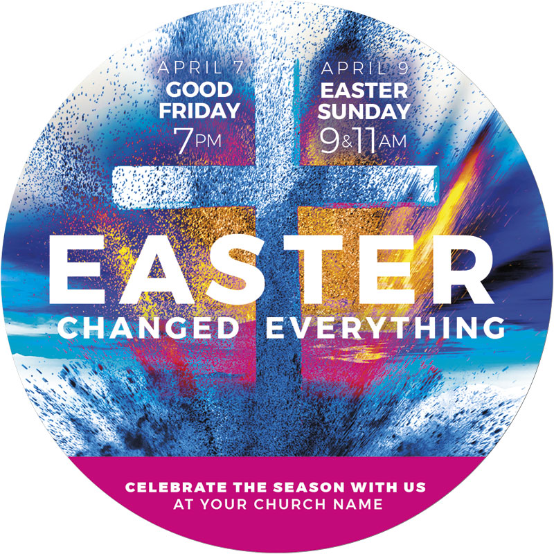 InviteCards, Easter, Easter Changed Everything, 4 Circle
