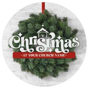 Christmas At Wreath Circle InviteCards 