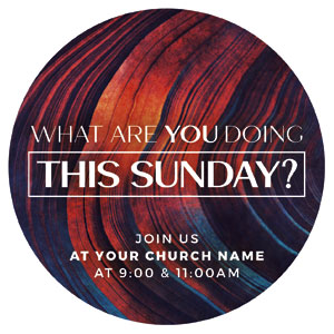 What Are You Doing Sunday Circle InviteCards 