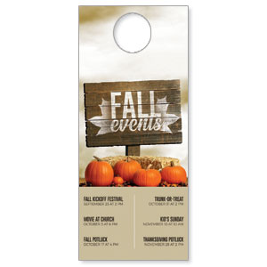 Fall Events Pumpkins DoorHangers