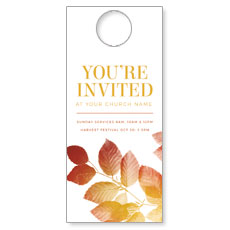 You're Invited Fall Leaves 