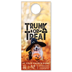 Trunk or Treat Dog DoorHangers