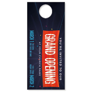 Grand Opening Banner DoorHangers