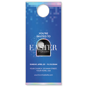 Pixel Easter Tomb DoorHangers