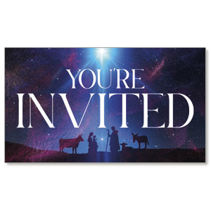 Thrill of Hope Sky Invite 2" x 3.5" Flat Invite