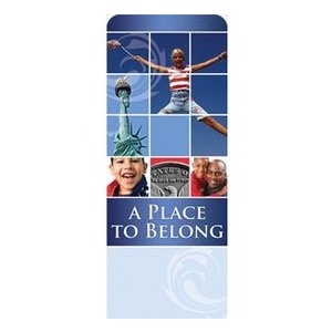 Belong Red White Blue 2'7" x 6'7" Sleeve Banners