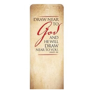 Red Script James 4:8 2'7" x 6'7" Sleeve Banners