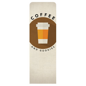 Burlap Coffee 2' x 6' Sleeve Banner