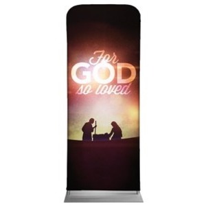 For God So Loved Nativity 2'7" x 6'7" Sleeve Banners