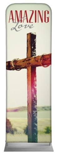 Banners, Easter, Amazing Love Cross, 2' x 6'