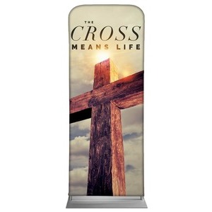 Cross Means Life 2'7" x 6'7" Sleeve Banners