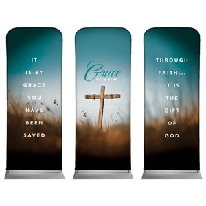 Grace Has A Name 2'7" x 6'7" Sleeve Banners