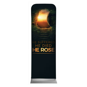 Suffered Died Rose 2' x 6' Sleeve Banner