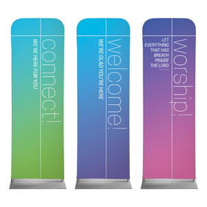 Color Wash Core Set 2' x 6' Sleeve Banner