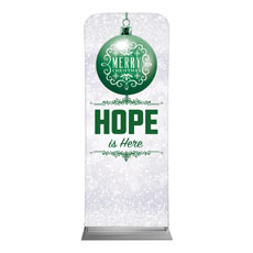 Silver Snow Hope Ornament 