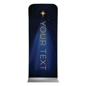 Christmas Star Hope is Born Your Text 2'7" x 6'7" Sleeve Banners