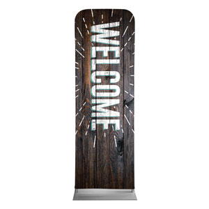 Dark Wood Easter At Welcome 2' x 6' Sleeve Banner