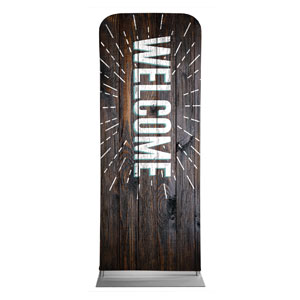 Dark Wood Easter At Welcome 2'7" x 6'7" Sleeve Banners