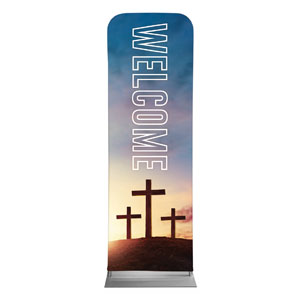 Easter Hope Outline Welcome 2' x 6' Sleeve Banner