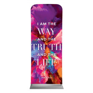 Easter Color Smoke Scripture 2'7" x 6'7" Sleeve Banners