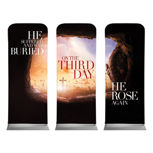 Third Day Triptych 2'7" x 6'7" Sleeve Banners