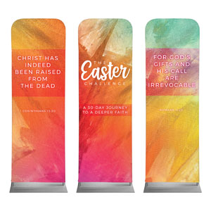The Easter Challenge Triptych 2' x 6' Sleeve Banner