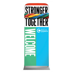 BTCS Stronger Together Welcome 2'7" x 6'7" Sleeve Banners